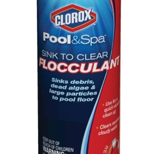 Clorox 59032CLX Flocculant Pool Clarifier, 32 oz, Liquid, Odorless, Purple
