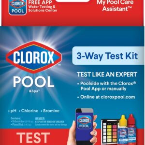 Clorox 72000CLX Test Kit, 3-Way, Bromine, Chlorine, pH Testing