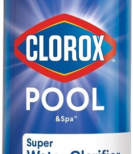 Clorox 58032CLX Super Water Clarifier, 32 oz, Liquid, Almond, Light Yellow