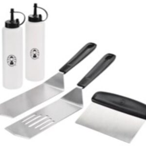 Coleman CTA-8000 BBQ Griddle Tool Kit, Heavy-Duty, Stainless Steel, Silver