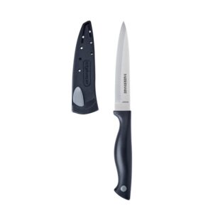 Farberware 5301752 Utility Knife, 4-1/2 in L Blade, Stainless Steel Blade, Black Handle