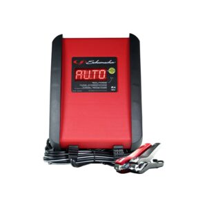 Schumacher SP1298 Automatic Battery Charger, 12 V Output, 12/6 V Battery, 6 A Charge, Red