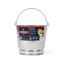 Behrens 1208GS Utility Pail, 8 qt Capacity, Steel, Galvanized