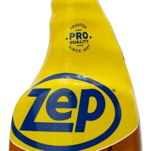 Zep ZUHLF32 Floor Cleaner, 32 oz Bottle, Liquid, Pleasant Lemon, Clear