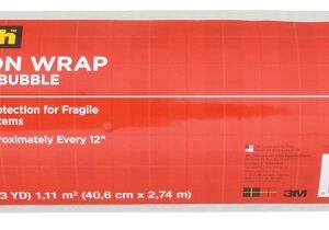 Scotch 7922 Cushion Wrap, 9 ft L, 16 in W, Nylon/Polyethylene, Clear