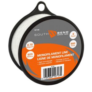 South-Bend M146 Fishing Line, 900 yd L, Monofilament, Clear, 6 lb