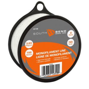 South-Bend M148 Fishing Line, 765 yd L, Monofilament, Clear, 8 lb