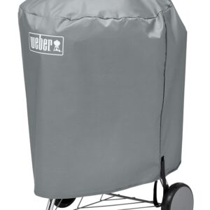 Weber 7176 Grill Cover, 28-1/2 in W, 23 in H, Polyester, Gray