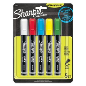 Sharpie 2103011 Chalk Marker, Medium Lead/Tip, Assorted Lead/Tip