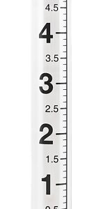 La Crosse 704-1549 Jumbo Rain Gauge, 6 in, Clear