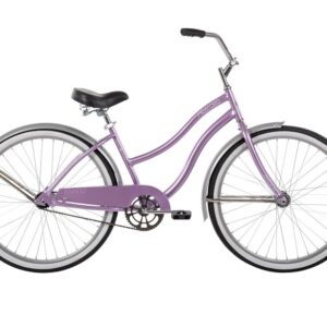 Huffy 66632 Cruiser Bicycle, Ladies, 12+, Steel Frame, Coaster Brake, 26 in Dia Wheel, Lilac