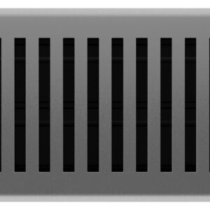 Imperial RG3444 Floor Register, 10 in W Duct Opening, 4 in H Duct Opening, Polystyrene, Gray, Granite