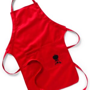 Weber 6534 Apron, One-Size, Cotton, Red