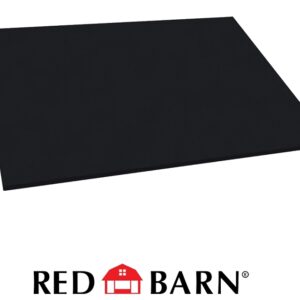 Red Barn 1102010 All-Purpose Mat, 4 ft L, 3 ft W, 1/2 in Thick, Rubber Rug, Black