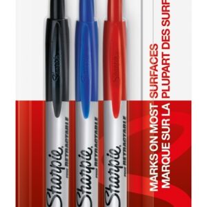 Sharpie 32726 Retractable Permanent Marker, Fine Lead/Tip, Assorted Lead/Tip