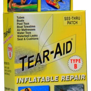 Tear-Aid D-KIT-B03-100 Vinyl Inflatable Repair Kit, B, Clear