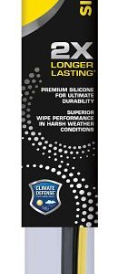 Rain-X Silicone Supreme 830518 Wiper Blade, Beam Blade, 18 in L Blade, Silicone Rubber