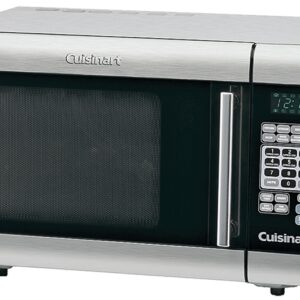 Cuisinart CMW-100 Microwave Oven, 1 cu-ft Capacity, 1000 W, Stainless Steel, Black