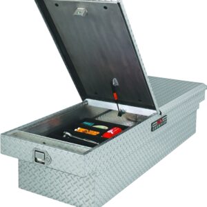 Delta 1-238000/238000 Crossover Truck Box, 9.2 cu-ft, 4-Compartment, 70 in L, 21 in W, 14-1/4 in H, Aluminum