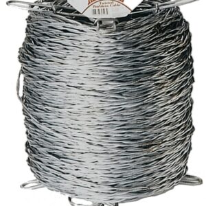 Red Brand 70523 Barbless Cable, 1320 ft L, 12.5 ga Gauge, Galvanized Steel