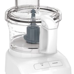 Cuisinart FP-7 Food Processor, 7 Cup Bowl, 350 W, Button Control, Plastic, White