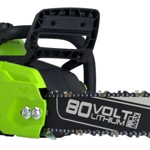 Greenworks 2014002AZ Brushless Chainsaw, Battery Included, 2.5 Ah, 80 V, Lithium-Ion, 28 in Cutting Capacity