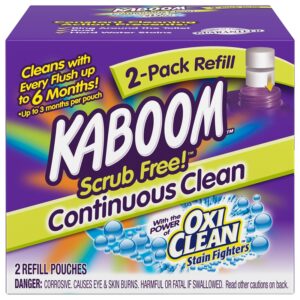 Kaboom 35133 Toilet Cleaning System Refill, Granular, Chlorine, White
