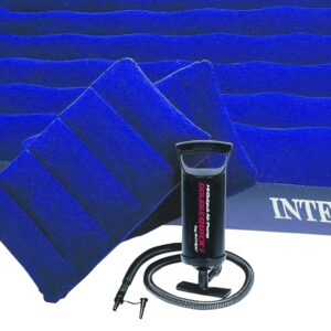 Intex 68765 Downy Airbed Mattress, 80 in L, 60 in W, Queen, Blue