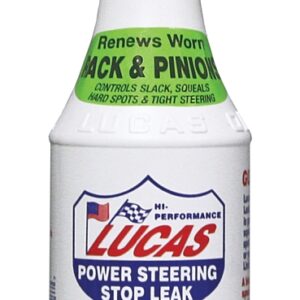 Lucas Oil 10008 Power Steering Fluid Light Red, 12 oz Bottle
