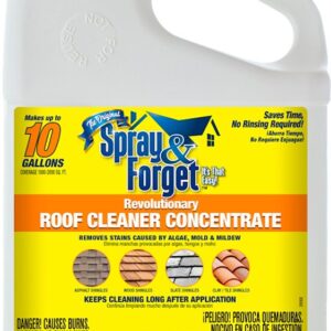 Spray & Forget SFRCG04 Roof Surface Cleaner, Liquid, Orange, 1 gal