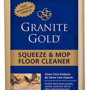 Granite Gold GG0046 Squeeze and Mop Floor Cleaner, 32 oz, Liquid, Lemon Citrus, Clear