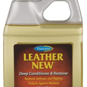 Farnam Leather New 3001409 Deep Conditioner and Restorer, Liquid, Clear Yellow, 16 oz