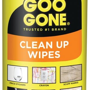 Goo Gone 2000 Cleaning Wipes, 8 in L, 7 in W, Citrus