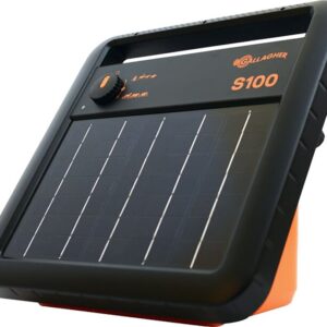 Gallagher G346404 Solar Fence Energizer, 0.73 J Output Energy, Rechargeable Battery