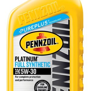 Pennzoil Platinum 550022689 Full Synthetic Motor Oil, 5W-30, 1 qt
