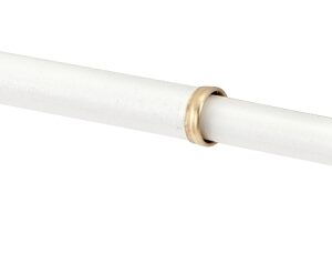 Kenney KN641/1 Sash Rod, 5/16 in Dia, 21 to 38 in L, Metal, White