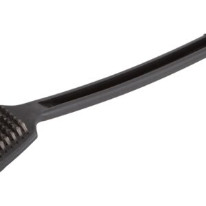 Omaha JJ18600 Grill Brush, 2-1/8 in L Brush, 2 in W Brush, Stainless Steel Bristle, Plastic Handle, 18 in L