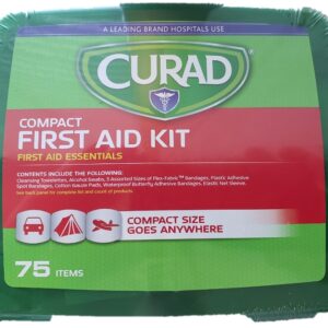 Curad CURFAK200RB Compact Latex-Free First Aid Kit, 75-Piece