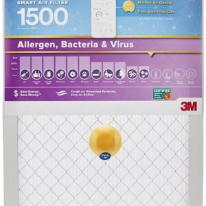 Filtrete S-2000-4 Air Filter, 20 in L, 16 in W, 12 MERV, 1500 MPR