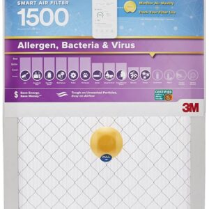 Filtrete S-2005-4 Air Filter, 20 in L, 14 in W, 12 MERV, 1500 MPR