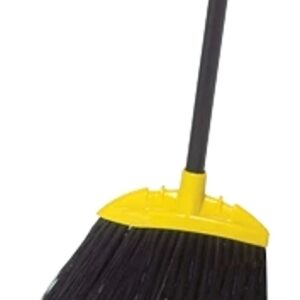 Rubbermaid FG638906BLA Angle Broom, 10-1/2 in Sweep Face, Polypropylene Bristle, Black Bristle, 55 in L