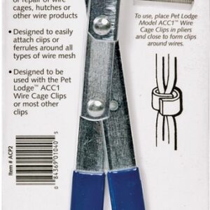 Miller ACP2 Wire Clip Plier, Ferrule, Metal/Plastic, For: ACC1 and ACC120 Pet Lodge Wire Cage Clips