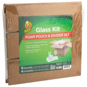 Duck 287792 Glass Kit, Corrugate/Foam, Brown/White