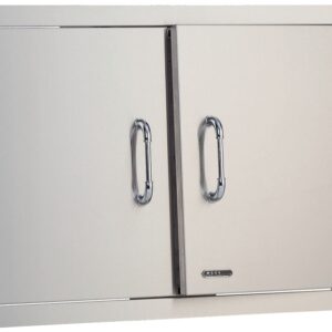 Bull 33568 Double Walled Door, 33 in L, 22 in W, 2 in H, Stainless Steel