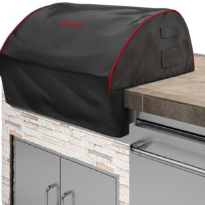 Bull 56006 Grill Head Cover, 38 in W, Polyester, Black/Red