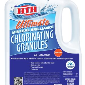 HTH Ultimate Mineral Brilliance 22007 Chlorinating Granule, Powder, Chlorine-Like, 5 lb