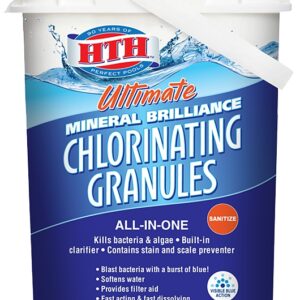 HTH Ultimate Mineral Brilliance 22009 Chlorinating Granule, Powder, Chlorine-Like, 50 lb