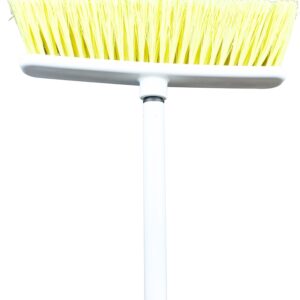 Chickasaw #21 Household Broom, 10 in Sweep Face, Fiber Bristle, Yellow Bristle, Metal Handle