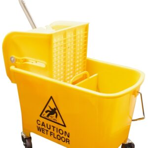 Zephyr 45120 Small Mop Bucket Combo with Side Press Wringer, 20 L Capacity