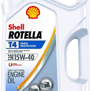 Shell Rotella 550045126 Diesel Motor Oil, 15W-40, 1 gal